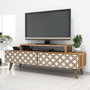 Hanah Home Soporte para TV City - Nogal, Crema
